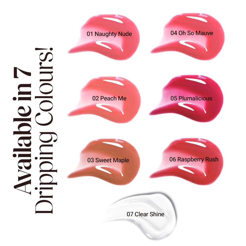 Hilary Rhoda Glass Glow Lip Gloss | Nourishing & Hydrating Lip Gloss | Sheer Coverage | High Shine | Juicy & Plump Lips | Glides on Smoothly | 5ml (Clear Shine - Shade 07) - Thumbnail 7